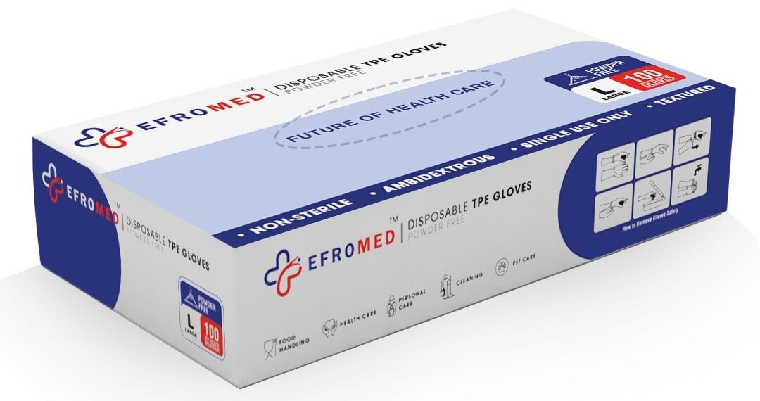Latex free disposable TPE gloves for food handling and medical use