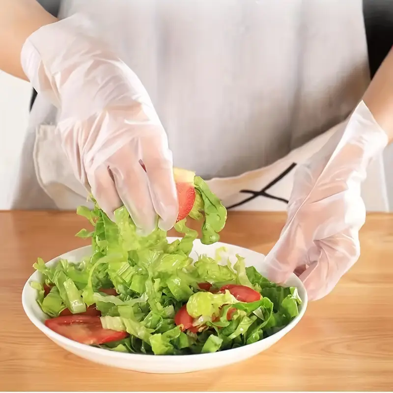 Latex free disposable TPE gloves for food handling and medical use